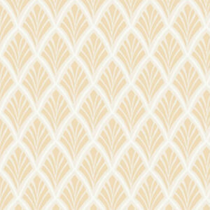 Florin Pale Gold Fabric by Laura Ashley